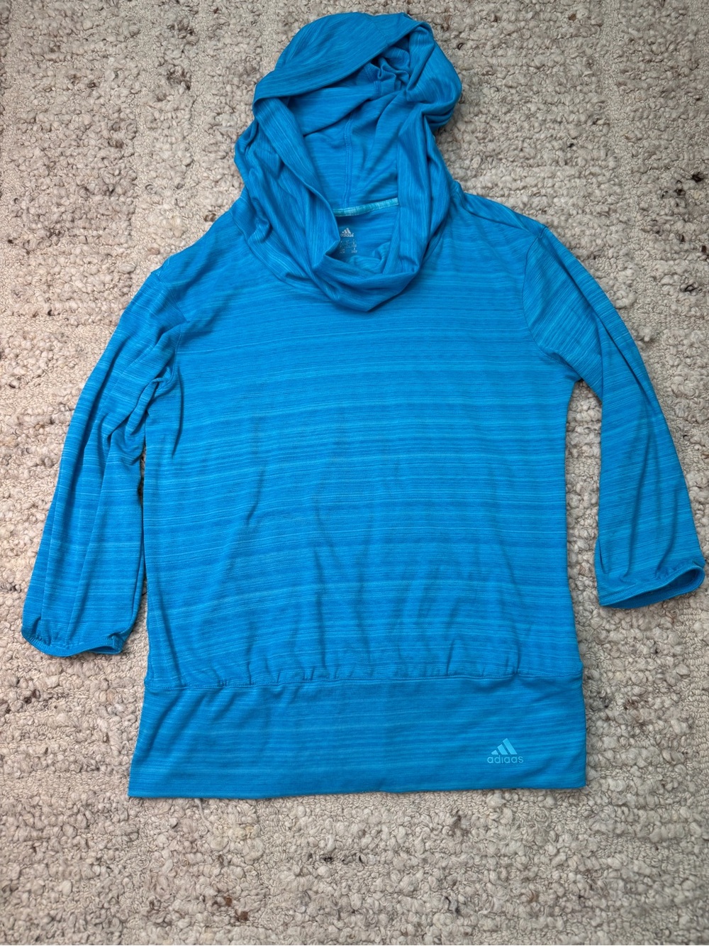 adidas Blue Hooded Top